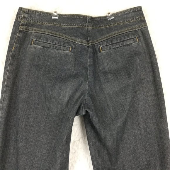 Cabi Womens Jeans Capri Wide Leg Blue Denim Dark Wash Low Rise 2 - Picture 4 of 13